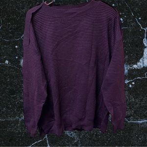 Workshop Republic, Button Sweater, Maroon, Size XL